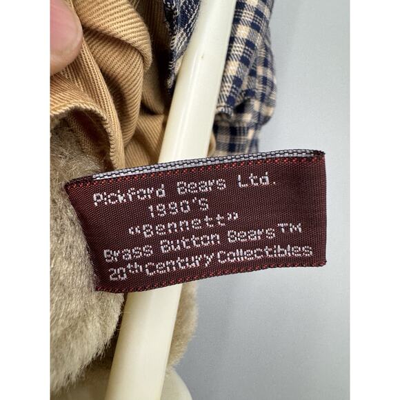 Brass Button Bears Bennet Class Of 2000 20th Century Collectibles Bear 1990’s - Picture 11 of 12